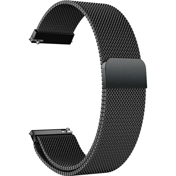ACM Watch Strap Magnetic 22mm for |Noise Color Fit Pro 3 Alpha Smartwatch Black Smart Watch Strap (Black)