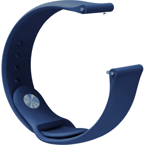ACM Watch Strap Silicone Belt 22mm for Fire Boltt Ninja Call 2 (Band Dark Blue) Smart Watch Strap (Blue)