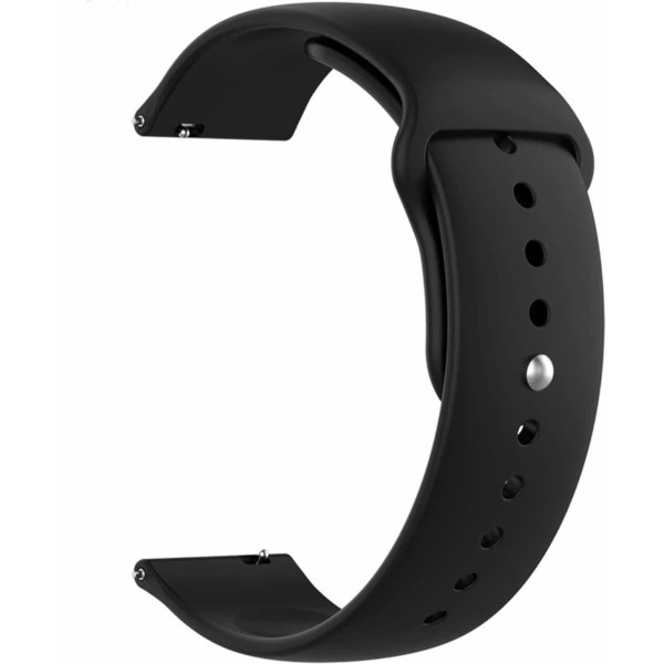 AOnes Silicone Belt Watch Strap for Noise Colorfit Icon 2 1.8” Smart Watch Strap (Black)