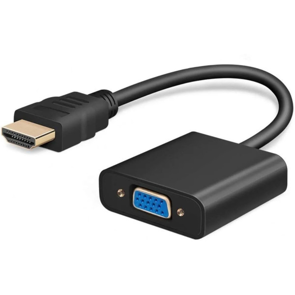 ASTOUND HDMI to VGA, Gold-Plated HDMI to VGA, Gold-Plated HDMI Connector (Black)