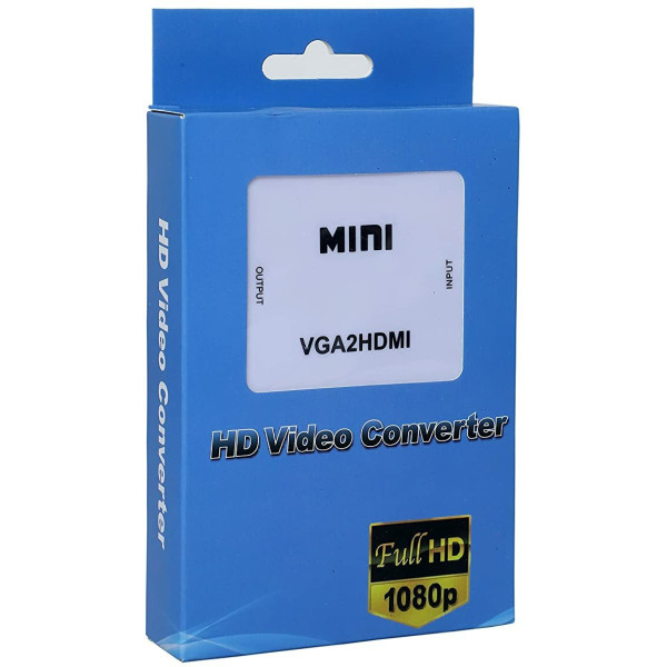 ASTOUND VGA to HDTV Adapter VGA to HDTV Adapter HDMI Connector (White)