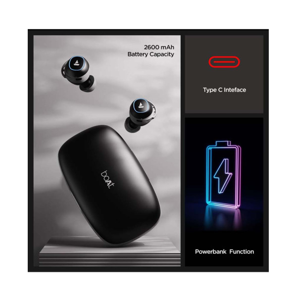 boAt Airdopes 441 Pro True Wireless Earbuds Active Black