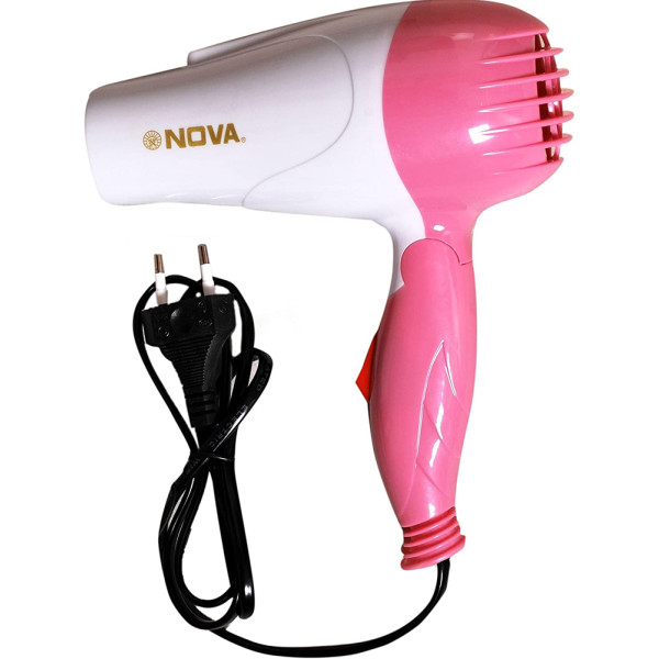 Q Nova Shining Professional Foldable Hair Dryer NV-1290 (Pink)