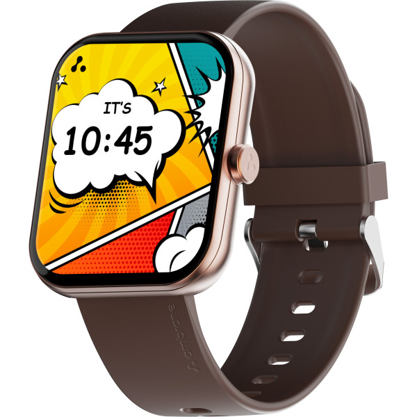 Ambrane Wise Eon Max with 2.01'' Lucid display, BT Calling, with customisable watch face Smartwatch (Black Strap, Regular)