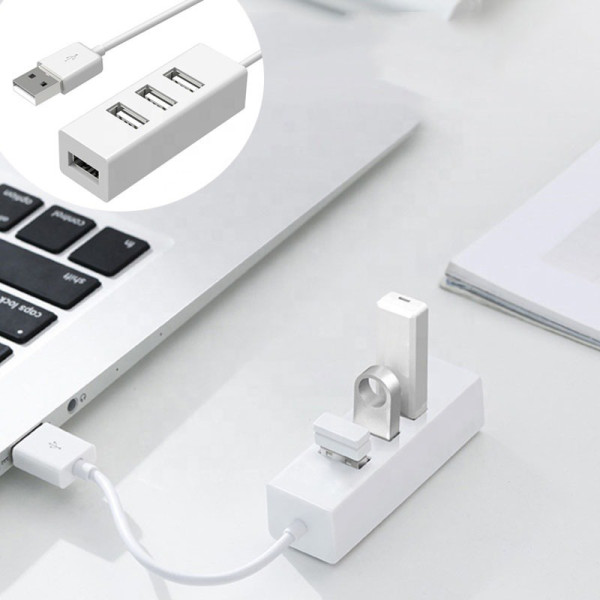 BUFONA 4 USB Ports Hub for MobileTablets USE For Pendrive,Mouse CHARGING Extension HUB PORT HUB, USB Gadgets Power Switch 5 Gpbs and with LED Indicator Usb Charger USB Hub, USB Charger, USB Cable, HDMI Connector, Laptop Accessory (White)