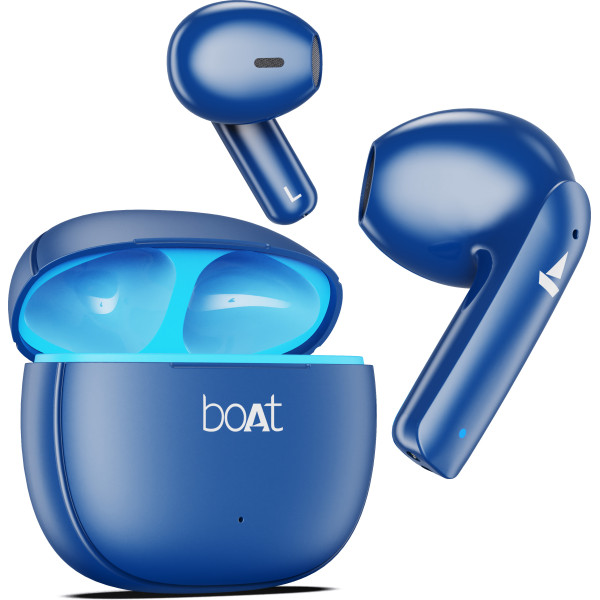boAt Airdopes 100 with 50 Hours Playback, Quad Mics ENx Technology  Beast Mode Bluetooth Headset 
