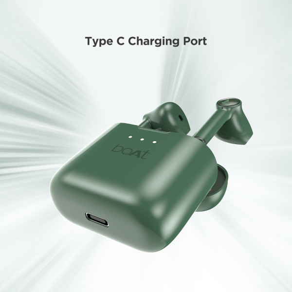 boAt Airdopes 131 with upto 60 Hours and ASAP Charge Bluetooth Headset (Viper Green, True Wireless)