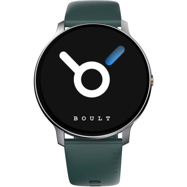 Boult Cosmic R 1.3" HD, Complete Health Tracking, 150+ Watch faces, 100+ Sports Modes Smartwatch (Green Strap, Free Size)