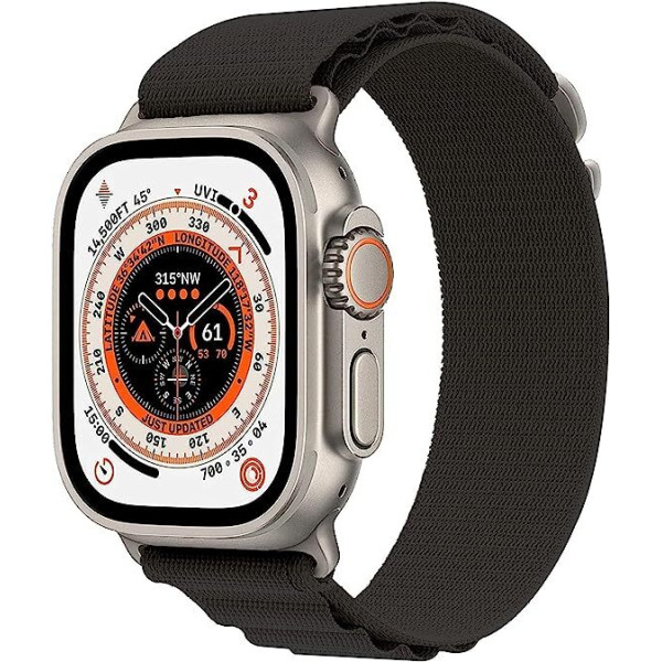 DIDRISHA S8 Ultra ProMax 49mm Unisex Watch Series8 2.08" Sport NFC Waterproof Smartwatch (Black Titanium Strap, Free)