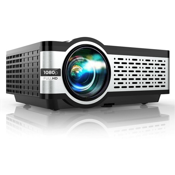 Egate i9 Pro-Max Android FHD 1080p (4500 lm / 1 Speaker / Wireless / Remote Controller) Portable Projector (Black)