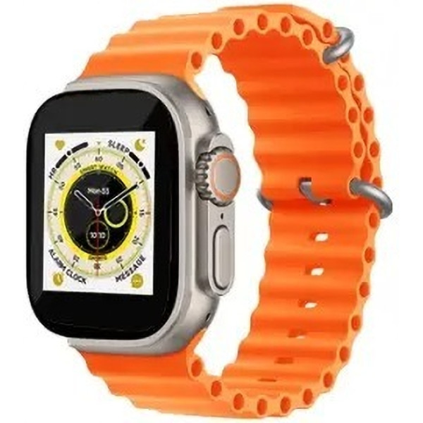 Ephemeral S8 ULTRA Watch with Advanced Bluetooth Calling, ocean strap Smartwatch (Black Strap, Free)
