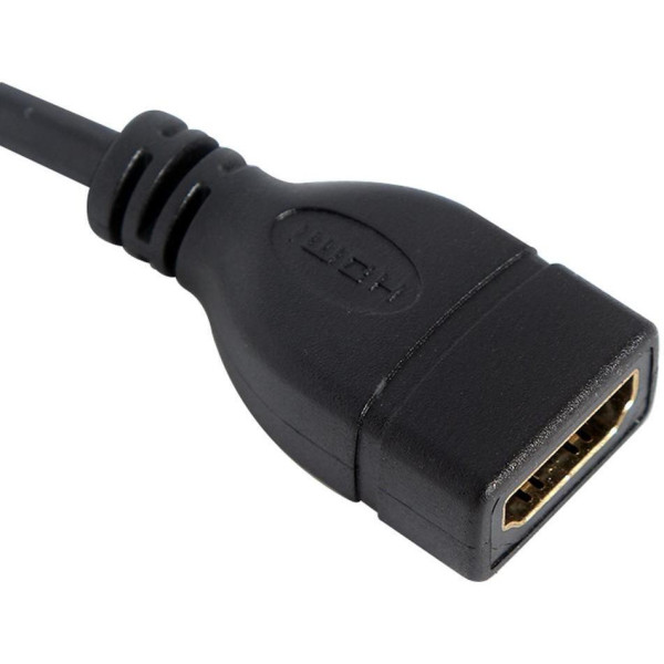 Etake  TV-out Cable 1.5 M HDMI Male to Female Extension Cable Connector for LAPTOP, GAMING CONSOLES (Black, For TV)