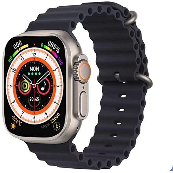 FITRIC X8 ultra Ultra Smart Watch Series 8 Smartwatch (Black Strap, FREE SIZE)