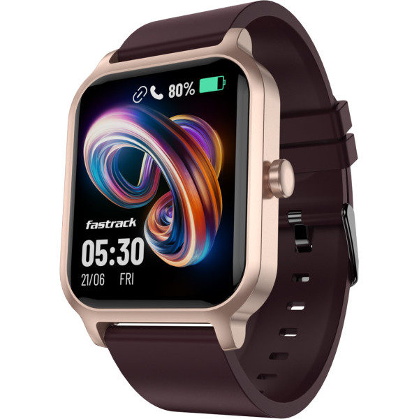 Fastrack Revoltt FS1|1.83 Display|BT Calling|Fastcharge|110+ Sports Mode|200+ WatchFaces Smartwatch (Black Strap, Free Size)