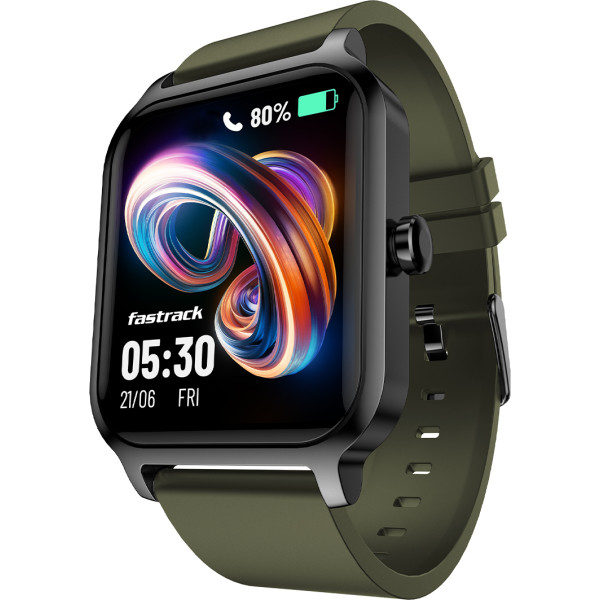 Fastrack Revoltt FS1|1.83 Display|BT Calling|Fastcharge|110+ Sports Mode|200+ WatchFaces Smartwatch (Blue Strap, Free Size)