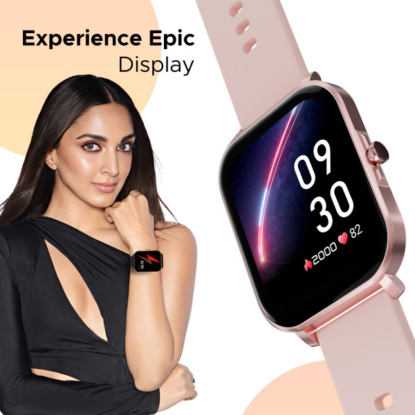 Fire-Boltt Epic Plus with1.83" 2.5D Curved Glass,SPO2, Heart Rate tracking, Touchscreen Smartwatch (Pink Strap, Free Size)