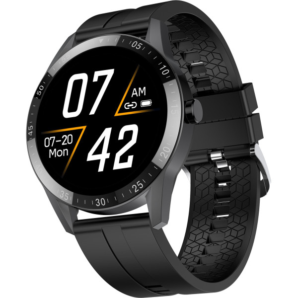 Fire-Boltt Talk Bluetooth Calling Smart Watch with SpO2, Metal Body  Luxury Design Smartwatch (Black Strap, 46)