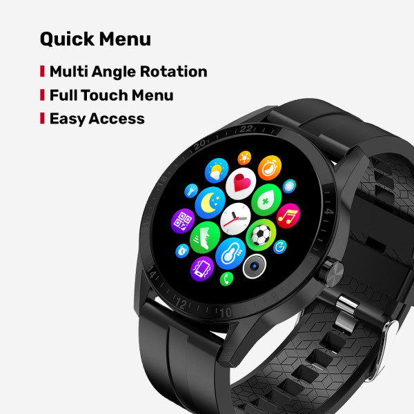 Fire-Boltt Talk Bluetooth Calling Smart Watch with SpO2, Metal Body  Luxury Design Smartwatch (Black Strap, 46)
