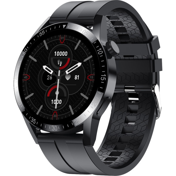 Fire-Boltt Talk Ultra 1.39 Round Color HD Display with Bluetooth Calling  Metal Body Smartwatch (Black Strap, Regular)