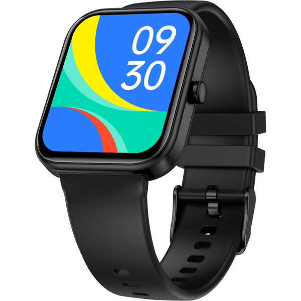 Fire-Boltt Wonder 1.8" Bluetooth Calling Smart Watch with AI Voice Assistant  Calculator Smartwatch (Black Strap, Free Size)
