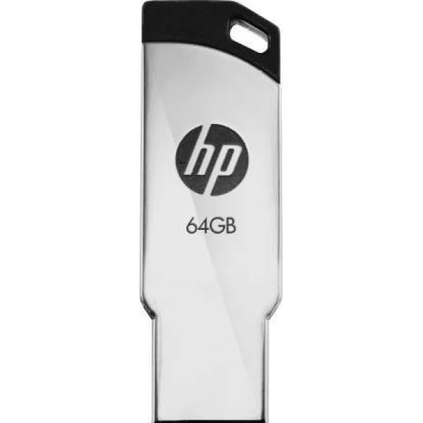 HP Silver Pendrive 64GB Flash drive v236w USB 2.0 64 GB Pen Drive (Silver)
