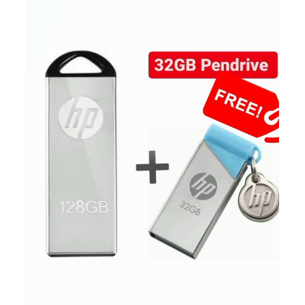 HP v220w 128 GB Pen Drive (Grey)