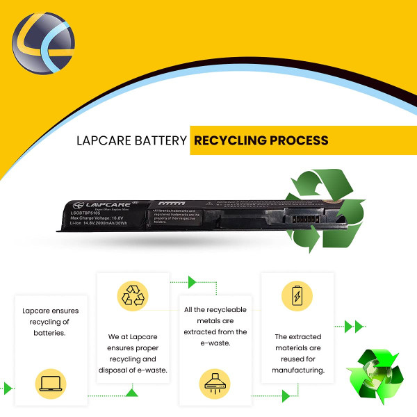 LAPCARE 14.8V 2000mAh 4 Cell BIS Certified Compatible Lithium-ion Laptop Battery for Sony Vaio 14E Series