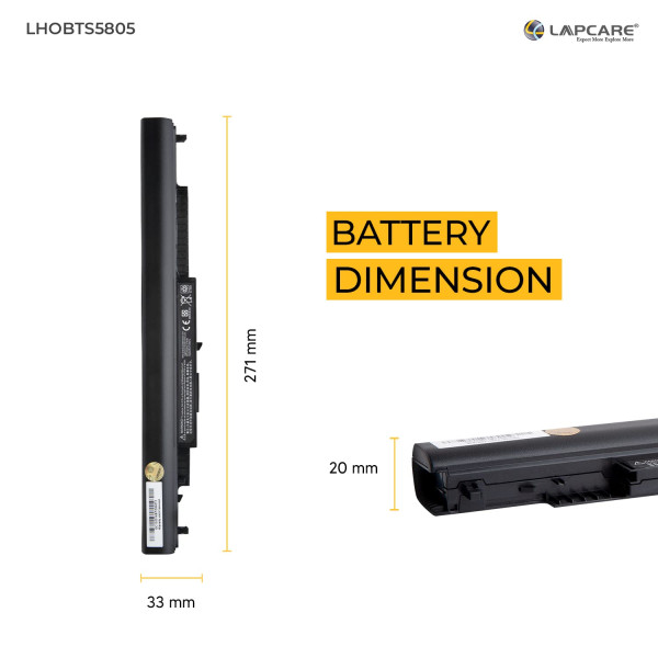 Lapcare 14.8V 2000mAh 4 Cell Compatible Laptop Battery for HP Pavilion 15-BA Series