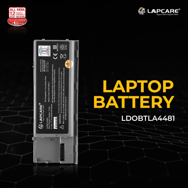 Lapcare 4000mAh Laptop Battery Replacement for Dell Latitude D620 D630 D630c D631 Series (Silver)