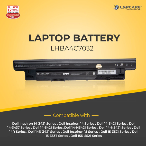 Lapcare 91T8W-XCMRD Laptop Battery 14.8V 30WH Fit with Inspiron 15 3000 Series