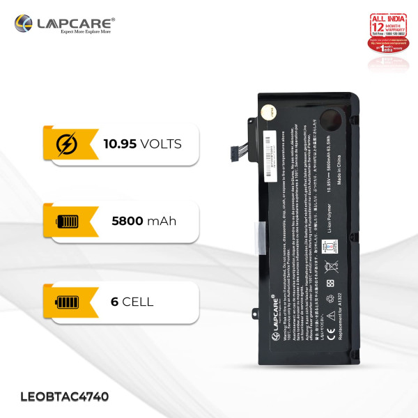 Lapcare A1322 A1278 Laptop Battery for Mac Book Pro 13 inch