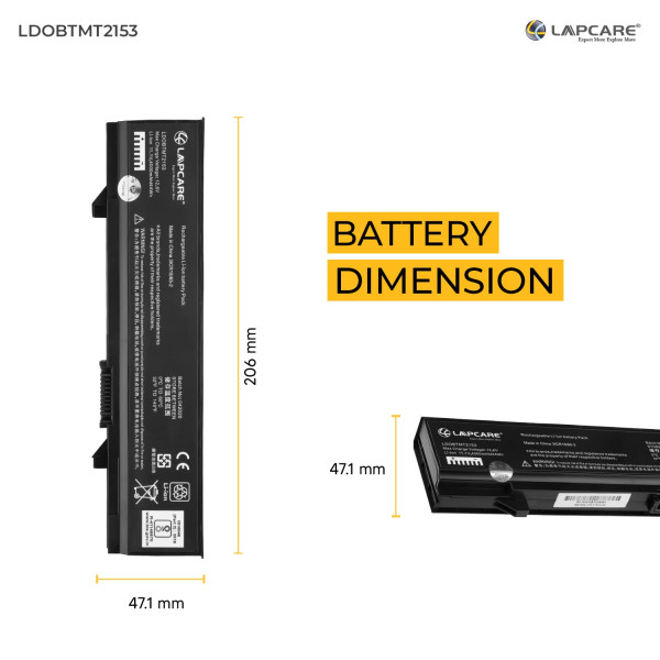 Lapcare BIS Certified Compatible Laptop Battery for Dell Latitude E5400 6 Cell