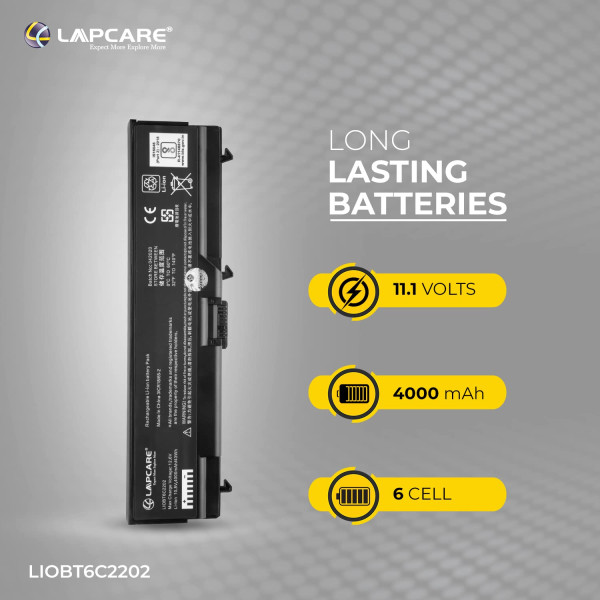 Lapcare BIS Certified Compatible Laptop Battery for Lenovo Thinkpad T410/SL410/SL510 Series 6 Cell