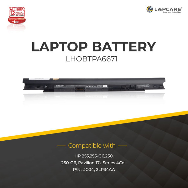 Lapcare Compatible Battery for Jc04 Battery for HP Pavilion 14-BS 14-BW 15-BS 15-BW 17-BS HP 240 G6 HP 245 G6 HP 250 G6 HP 255 G6, 919701-850 919700-850 919681-421