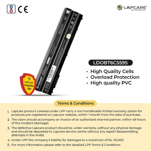 Lapcare Compatible Laptop Battery for Dell Latitude E6420 E5420 E5520 E6420 E6520 Series Vostro 3460 Dell T54FJ