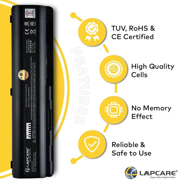 Lapcare Compatible Laptop Battery for Hp Compaq Cq40, Cq45, Cq50, Cq50Z, Cq60, Cq70 Series (Black)