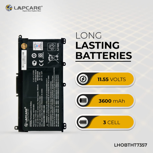 Lapcare HT03XL L11119-857 L11119-855 L11421-542 Laptop Battery Compatible with Hp Pavilion 14-CE0000 Series: 14-ce1056wm 14-ce0064st 14-ce0006dx 14-ce0025tu Battery