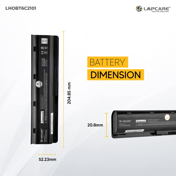 Lapcare MU06 for HP 430 630 G4 G6 G62 DM4 DV6 Compaq CQ42 CQ62 Laptop Battery Black