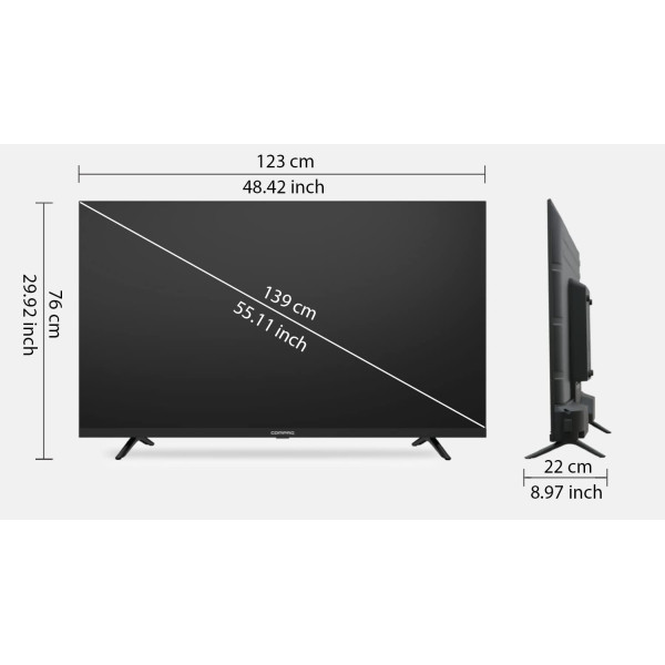 Compaq 80 cm (32 inches) HUEQ A Series HD Ready Smart LED TV CQW32HD (Black)