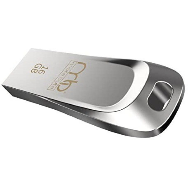 MOREBYTE 16gb USB Pen Drive with Metal Body External Storage Device 16 GB Pen Drive (Silver)