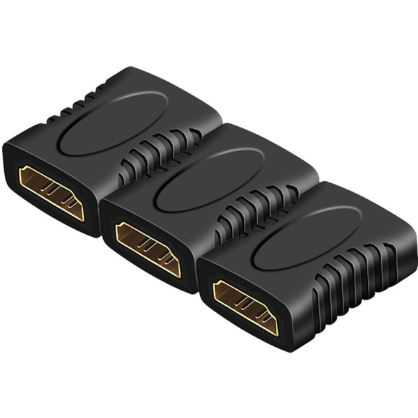 MX HDMI Female To HDMI Female Connector 1080p 4K HDMI Pack of 3