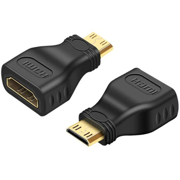 MX Mini HDMI Male To HDMI 19 Pin Female Connector,4K HDMI Extender 2749 (Pack Of 4) Gaming Adapter (Black, For 3DS, Mac OS, PC, PS2, PS3, PS4, PSP, X-box 360, Xbox One)