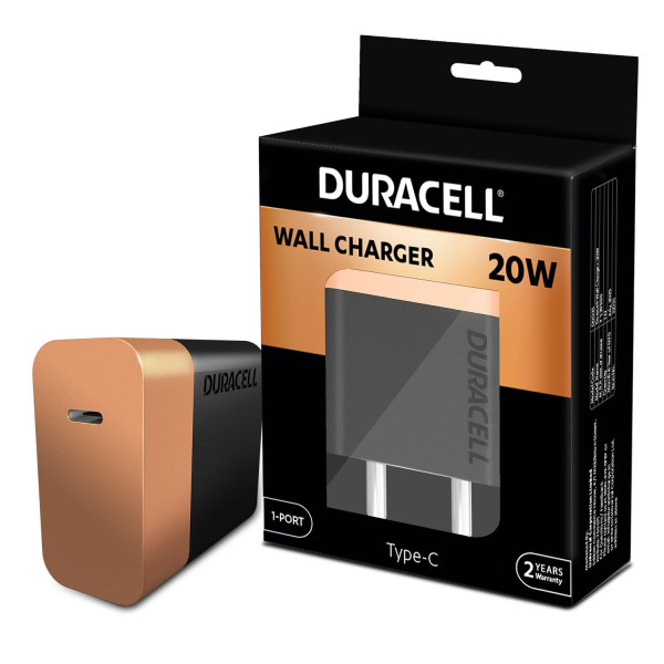 Duracell 20 Watts Fast Wall Charger Adapter Compat...