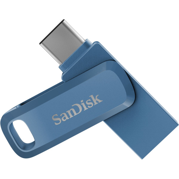 SanDisk Dual Drive Go 128 GB OTG Drive (Blue, Type A to Type C)