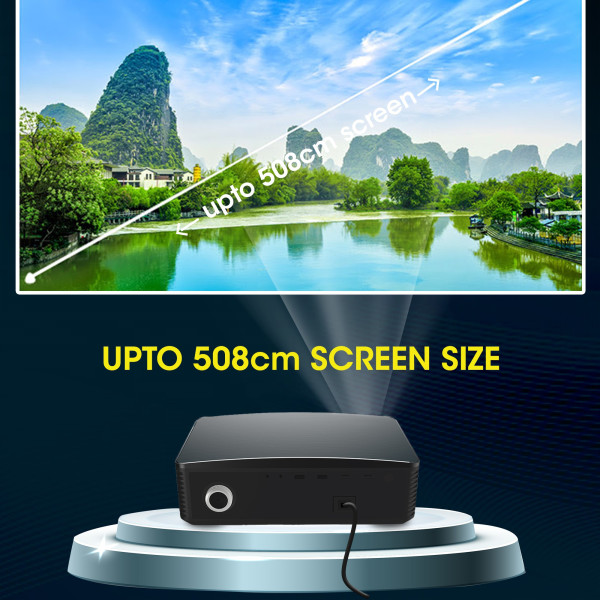 ZEBRONICS ZEB-PIXAPLAY 16 with Android 9.0 Full HD 1080p Dual band WiFi E-Focus 4000 lm 1 Speaker 8GB Internal Storage Projector