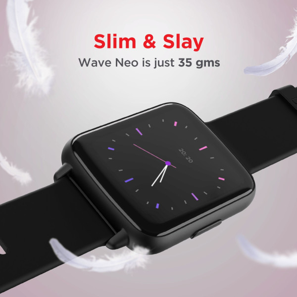boAt Wave Neo with 1.69 inch , 2.5D Curved Display  Multiple Sports Modes Smartwatch (Active Black Strap, Free Size)