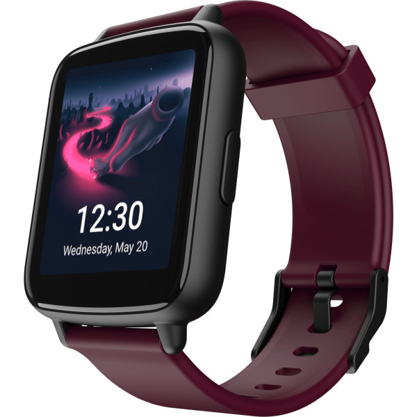 boAt Wave Neo with 1.69 inch , 2.5D Curved Display  Multiple Sports Modes Smartwatch (Burgundy Strap, Free Size)