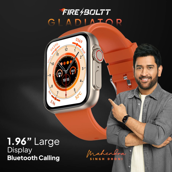 Fire-Boltt Gladiator 1.96 inch Biggest Display Smart Watch with Bluetooth Calling