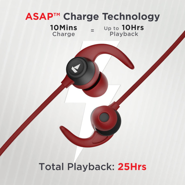 boAt Rockerz 255 Pro+ Bluetooth in Ear Earphones with Upto 60 Hours Playback, ASAP Charge, IPX7, Dual Pairing and Bluetooth v5.0