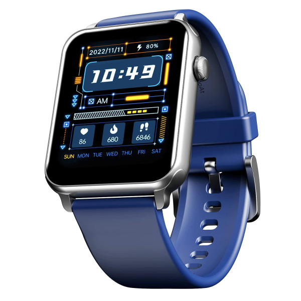 boAt Wave Call Smart Watch Smart Talk with Advanced Dedicated Bluetooth Calling Chip 1.69 HD Display Deep Blue